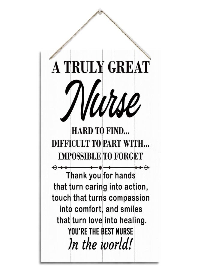 XQLSR You Are the Best Nurse in the World Sign, Nurse Gift, Rustic Hanging Wood Plaque Sign, Nurse Hanging Wood Sign, Nurse Appreciation Gift, National Nurses Week Gift for Nurse, Nursing Student Gift - Image 1